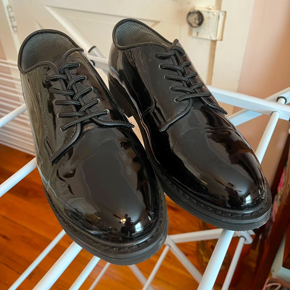 Black Patent Leather Men's Dress Shoes